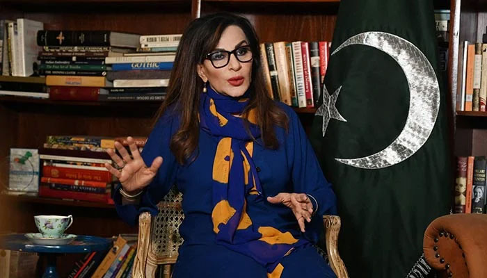Pakistan People’s Party (PPP) Vice-President Sherry Rehman  speaks during an interview. — AFP/File