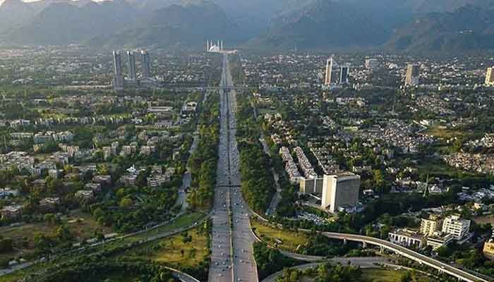 An aerial view of Islamabad is seen in this undated image. — X/@Islamabadies/File