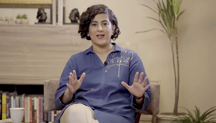 Former Google executive and Digital Pakistan head Tania Aidrus speaking in this still taken from a video. — Instagram/@tania.aidrus