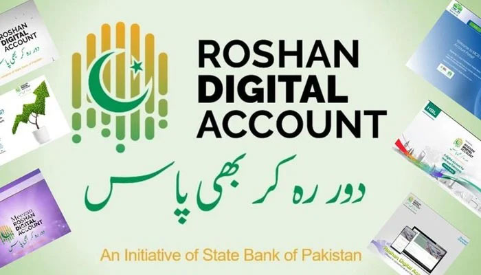 The logo of the Roshan Digital Accounts initiative can be seen in this illustration . — SBP/Files