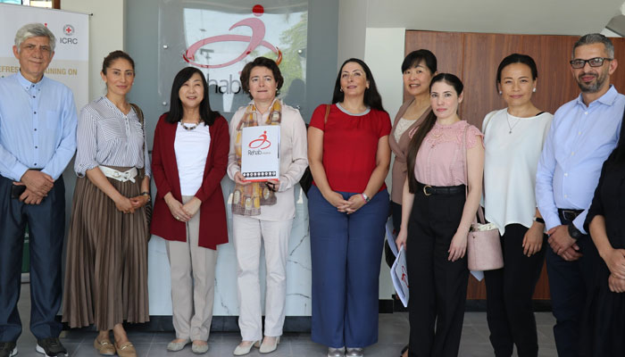 Rehab Initiative (RI) and the International Committee of the Red Cross (ICRC) hosted a special tour for spouses of representatives from various diplomatic missions in Pakistan, including Belgium, Japan, Denmark, Thailand, and Jordan. — Facebook/ICRCpk