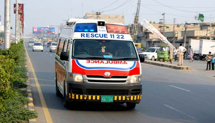 The Rescue 1122 ambulance. — APP File