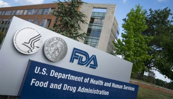 A sign for the Food And Drug Administration is seen outside of the headquarters in White Oak, Maryland.— AFP