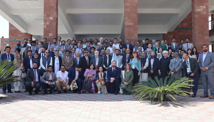 The United Kingdom Higher Education delegation, led by Sir Steve Smith, #UK International Education Champion, embarked on a significant visit to the Pak-Austria Fachhochschule: Institute of Applied Sciences & Technology (PAF-IAST) in Haripur on April 24, 2024. — Facebook/paf.iast