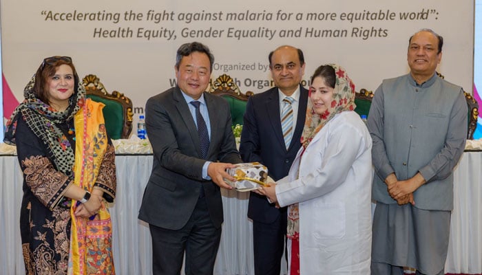 A prize distribution ceremony was organised to acknowledge & appreciate winners of poster competition on World Malaria Day held at Fatima Jinnah Women University & Fazaia Medical college, to engage, raise awareness in students & further amplify preventive measures on Malaria in their circles on April 26, 2024. — X/@WHOPakistan