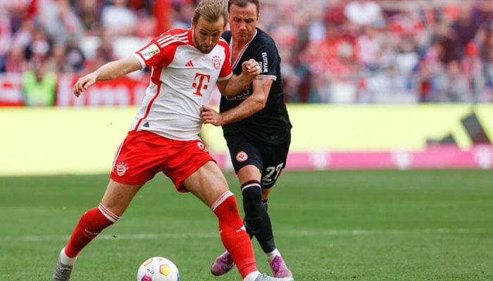 Bayern Munich forward Harry Kane in action against Eintracht Frankfurt. — AFP/File