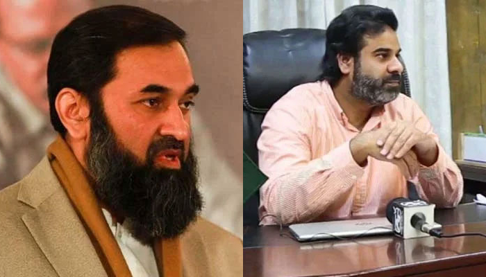 This combo of images shows, Punjab Governor Balighur Rehman (L) and Honorary Consul of Kyrgyzstan Mehr Kashif Younis. — APP/File