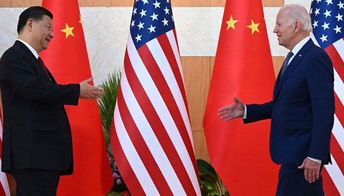 Chinese President Xi Jinping and US President Joe Biden meet at the G20 leaders’ summit in Nusa Dua. — AFP/File