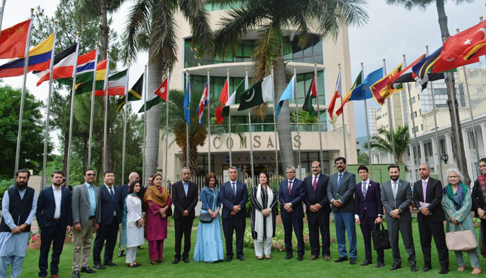 PM coordinator on climate change & Environmental coordination Romina Khurshid Alam in a group photo during an event on  April 30, 2024. — Facebook/Commission on Science & Technology for Sustainable Development in the South