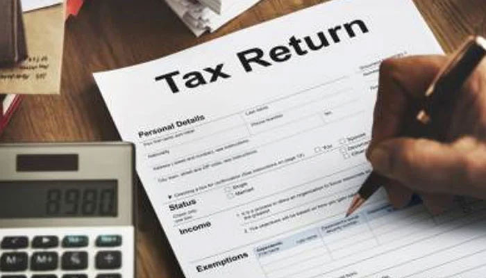 Representational image of a tax return form. — APP File