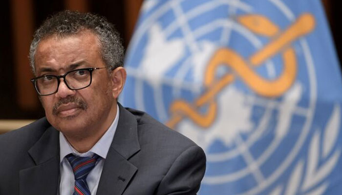 World Health Organization (WHO) Director-General Tedros Adhanom Ghebreyesus attends a news conference organized by Geneva Association of United Nations Correspondents (ACANU) amid the COVID-19 outbreak, caused by the novel coronavirus, at the WHO headquarters in Geneva Switzerland July 3, 2020. — AFP