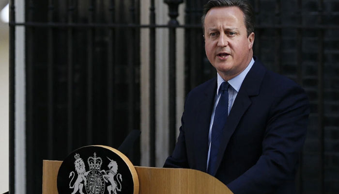 Former British prime minister David Cameron. — AFP File
