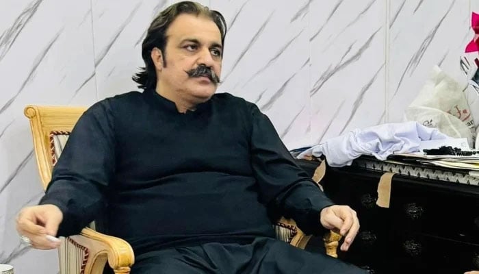 KP Chief Minister Ali Amin Gandapur can be seen in a picture released on February 23. 2024. —Facebook/ Ali Amin Gandapur
