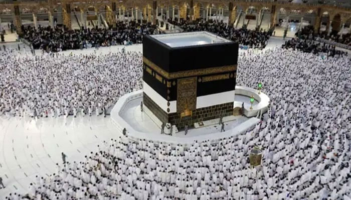 Pilgrims pray around the Kaaba at the Grand Mosque, in Saudi Arabias holy city of Makkah, during the annual Haj pilgrimage. — AFP/File