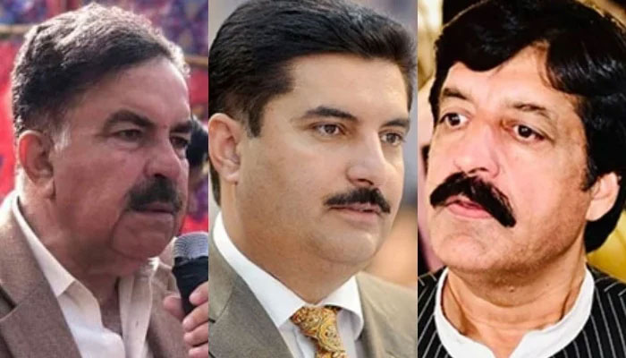 (From left to right) Balochistan Governor Jaffar Khan Mandokhail, KP Governor Faisal Karim Kundi and Balochistan Governor Sardar Saleem Haider Khan. — Facebook Sheikh Jaffar KHAN Mandokhail/ @sardarsaleemhaidergroup/@FaisalKarimKundi/File