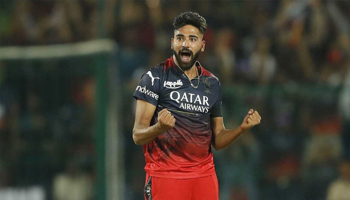 Royal Challengers Bengaluru’s pace spearhead Mohammed Siraj seen in this undated photo.— BCCI/File