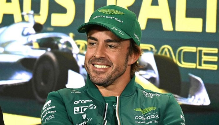 Aston Martins Spanish driver Fernando Alonso speaks at a drivers press conference ahead of the 2023 Formula One Australian Grand Prix at the Albert Park Circuit in Melbourne. — AFP/File