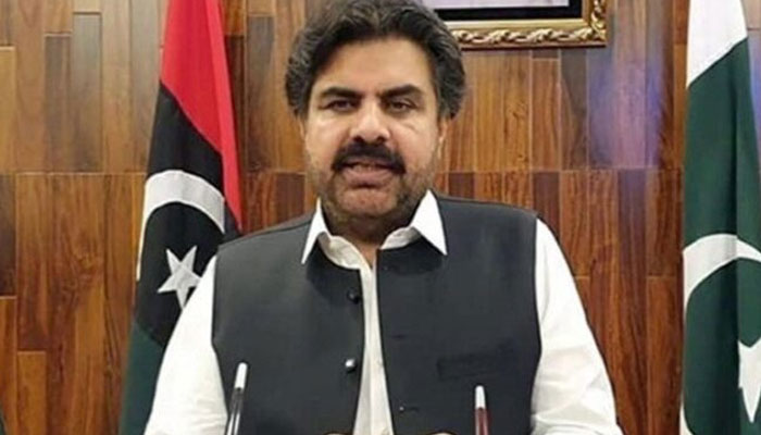 Sindh Minister for Energy and Planning & Development Syed Nasir Hussain Shah gestures during a meeting. — APP/File