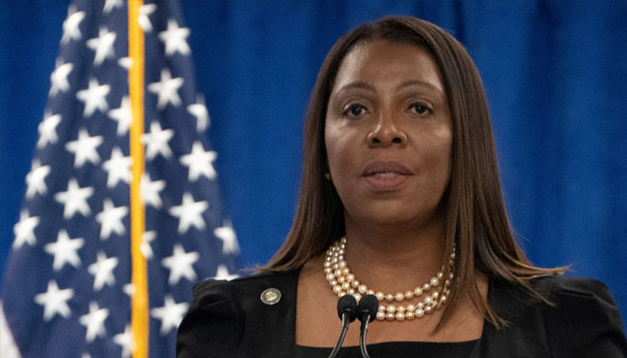 New York Attorney General Letitia James holds a press conference following a ruling against former U.S. President Donald Trump ordering him to pay $354.9 million and barring him from doing business in New York State for three years, in the Manhattan borough of New York City, U.S., February 16, 2024. — Reuters
