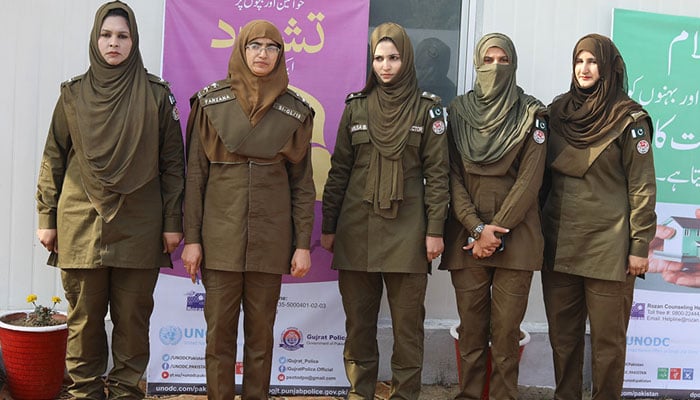 Punjab women police pose for a group photo in this image. — UN Women Website/File