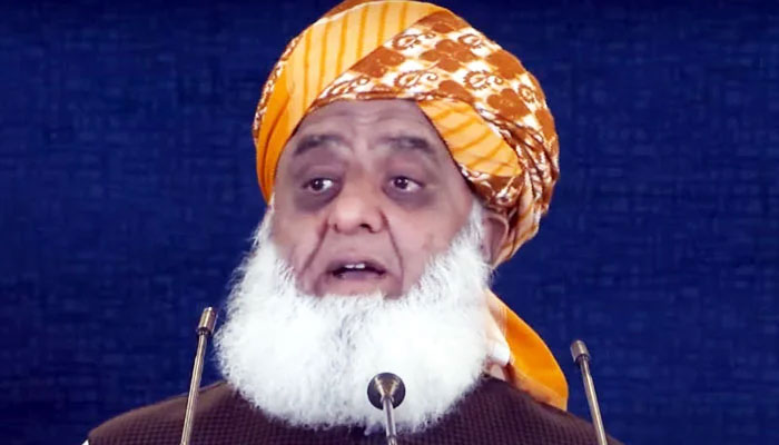 Jamiat Ulema-e-Islam Fazl (JUI-F) Chief Maulana Fazlur Rehman. — Radio Pakistan/File