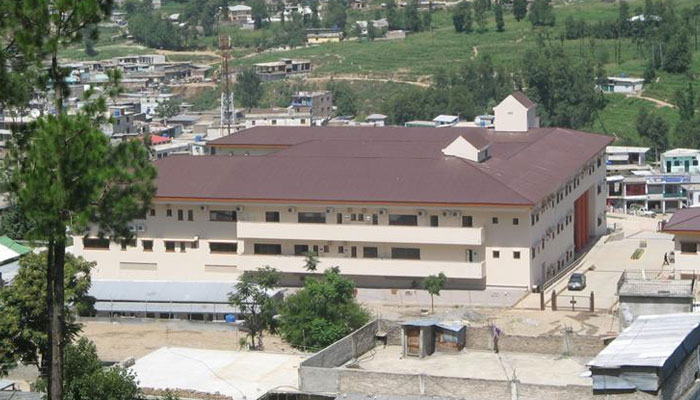 An aerial view of the District Headquarters Hospital Battagram. — Facebook/D.H.Q Hospital Battagram/File