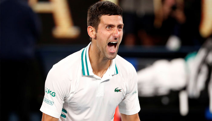 Serbias Novak Djokovic celebrates winning his final match against Russias Daniil Medvedev. — Reuters/File
