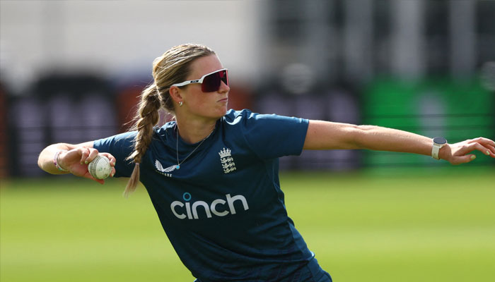 Englands Lauren Bell during practice.— Reuters/File