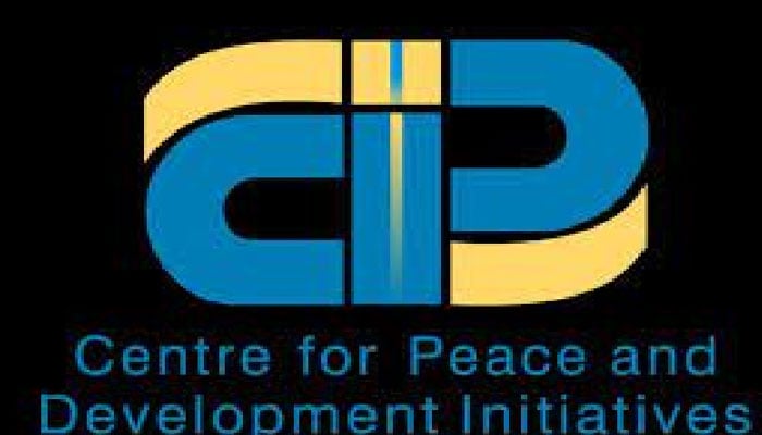 This image shows the logo of the Centre for Peace and Development Initiatives (CPDI). — APP/File