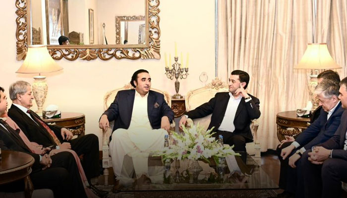 Uzbekistans Foreign Minister, Bakhtiyor Saidov meets with Chairman Pakistan Peoples Party, Bilawal Bhutto Zardari at President House, Islamabad on May 9, 2024. — Facebook/Pakistan Peoples Party - PPP