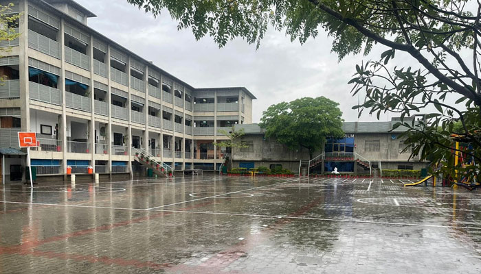 This image shows the facade of the Peshawar Model School Charsadda Campus. — Facebook/Peshawar Model School Charsadda/File