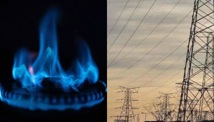 This combo of images shows representational images of a gas flame (L) and a transmission tower, also known as an electricity pylon (R). — AFP/File