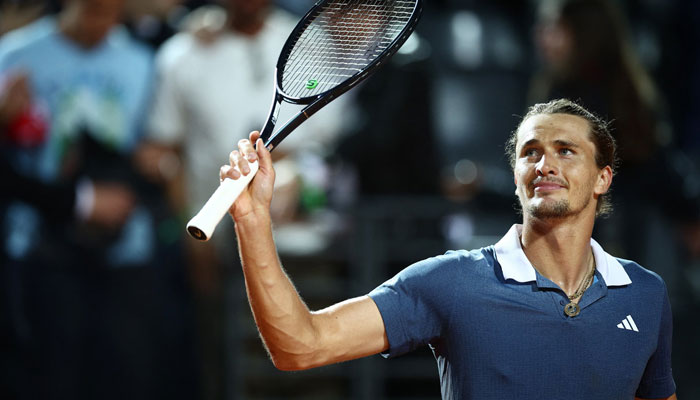 Germanys Alexander Zverev celebrates winning his quarter final match against Taylor Fritz of the US. — Reuters/file