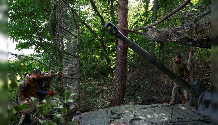 Ukrainian soldiers seen in the northeast Kharkiv region in this undated photo. — Reuters/file