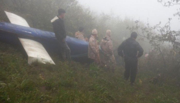 An image showing the crash site of the helicopter carrying Iranian President Ebrahim Raisi, FM Hossein Amirabdollahian and other senior officials in this image released on May 20, 2024. — Fars News Agency