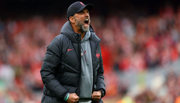 Liverpool manager Juergen Klopp seen celebrating in this undated photo. — Reuters/File