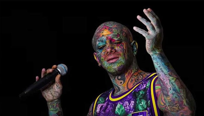 Iranian singer Tataloo seen in this undated photo.— YouTube/@Tataloo/File