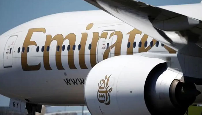 An Emirates plane is seen at Lisbon’s airport. — Reuters/file