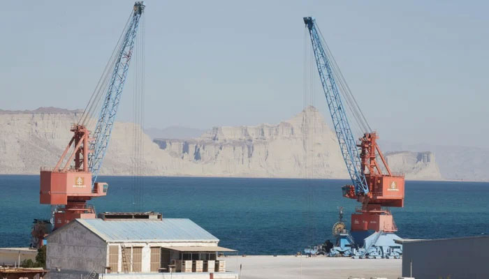This photo taken on December 4, 2023, shows a view of the Gwadar port in Gwadar. — Xinhua