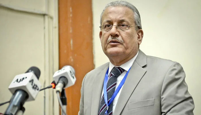 Former Senate chairman Raza Rabbani speaks at an event. —APP/File