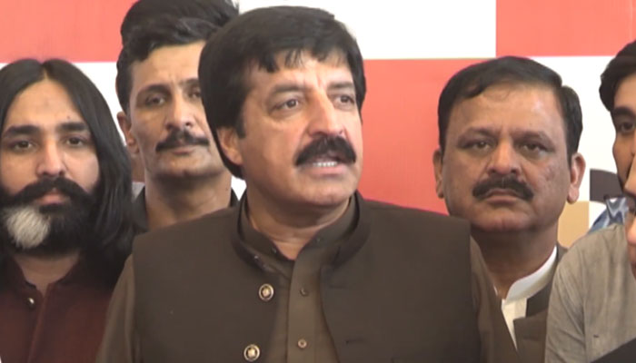 In this still, Punjab Governor Saleem Haider addresses to media persons on June 2, 2024. — Facebook/Sardar Saleem Haider Khan