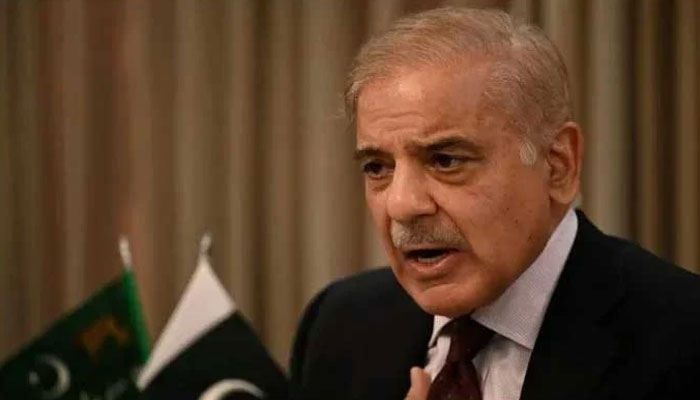 Prime Minister Shehbaz Sharif speaks during an interview. — AFP/File