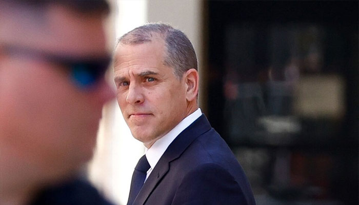 US President Joe Bidens son, Hunter Biden, walks outside on the day of his appearance in a federal court on gun charges in Wilmington, Delaware, US, October 3, 2023. — Reuters