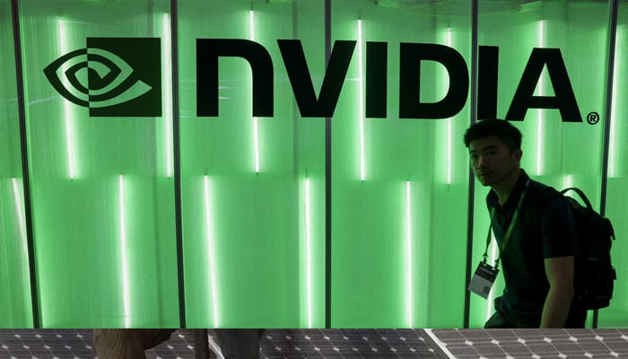 A person walks pass a Nvidia logo at Computex in Taipei, Taiwan June 5, 2024. —Reuters