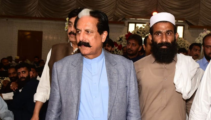 PMLN ex-senator Chaudhry Tanvir Khan (L) seen in this image, released on June 2, 2024. — Facebook/Senator Chaudhary Tanvir