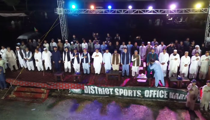 Adviser to the Chief Minister on Sports and Youth Affairs, Syed Fakhar Jehan, inaugurates Jashan-e-Kaag” Festival got underway at Kaag Jatti village of the Haripur district of the Hazara division on June 7, 2024. — Facebbook/FakharJehanPTI