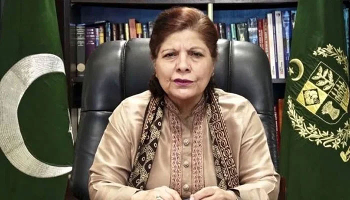 Newly-appointed PSX Board of Directors Chairperson Dr Shamshad Akhtar can be seen in this image released on January 12, 2024. — X/@pid_moib