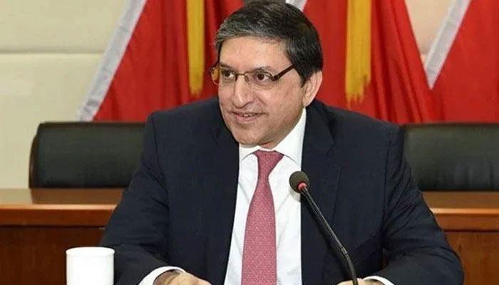 PPP’s Senator Salim Mandviwalla speaks during a meeting in this image. — Geo. tv/File