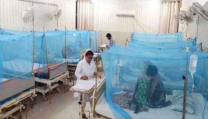 Representational image of a dengue ward at a public hospital in Pakistan. — Online/File