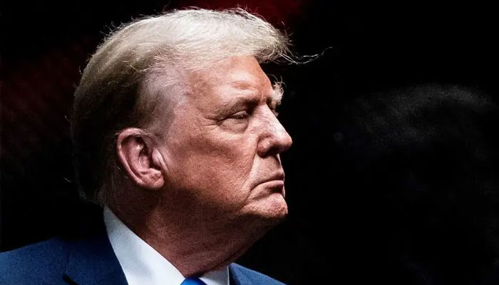 Former President Donald Trump returns from a lunch break at Manhattan criminal court as jury selection continues in New York, NY on Thursday, April 18, 2024. — Reuters